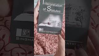 interpretation of statutes  book review for law students lawselawyertak asmitarupwate [upl. by Yllek]