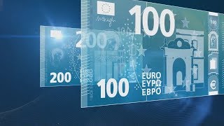 Unveiling of the New 100 and 200 Euro Banknotes [upl. by Llerroj]