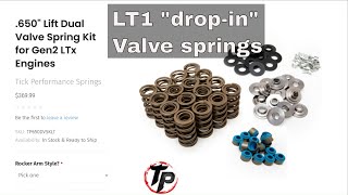 Tick Performance LT1 Valve springs with Titanium Retainers Small Block Chevy [upl. by Josh]