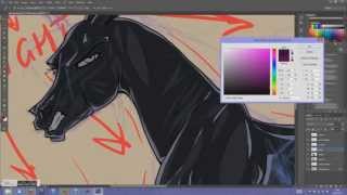 Erebus and Epona  Conquering Tide SPEEDPAINT  Part 1 [upl. by Carney]