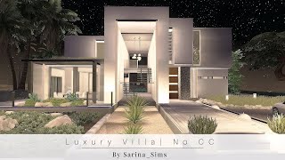 Luxury Villa Millionaire Mansion  No CC  Stop Motion Build  The Sims 4 [upl. by Shaefer992]