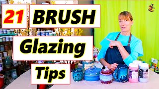 21 Tips for Brush Glazing  Pottery Glazing Techniques [upl. by Tiffanie]