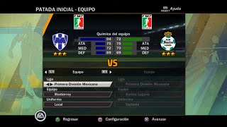 FIFA 11 PS2 Gameplay  Monterrey vs Santos Laguna [upl. by Orlando244]