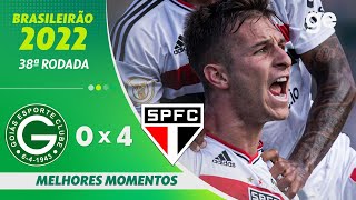 GOIÁS 0 X 4 SÃO PAULO  MELHORES MOMENTOS  38ª RODADA BRASILEIRÃO 2022  geglobo [upl. by Bazar984]