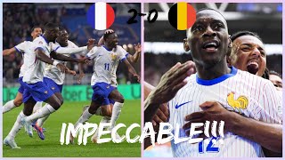 Résumé FranceBelgique 20  Dembélé et Kolo Muani dominent  Analyse tactique et moments clés [upl. by Eisyak569]