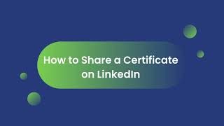 How to Share Certificates on Your LinkedIn Profile [upl. by Rma]