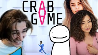 Playing Crab Game with Famous People ft Dream Pokimane Valkyrae Sykkuno [upl. by Nnyllaf]