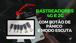 MELHORES RASTREADORES COM MODO ESCUTA E BOTÃO DE PÂNICO 4G  2G [upl. by Yrelle]