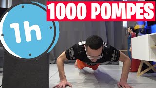 1000 POMPES EN 1 HEURE challenge [upl. by Nabal]