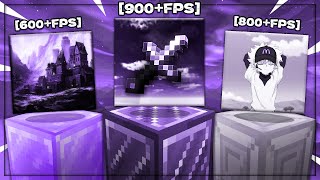 TOP 5 MCPE PVP PACKS FPS BOOST DEEP PURPLE PACKS  Minecraft Bedrock [upl. by Asert]