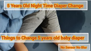 How to Change 5 years old Baby Dirty Diaper Without Disrupting Sleep [upl. by Niliak]