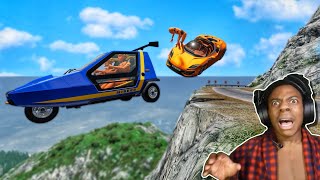 Cars vs Cliff Roads 😱 5  BeamNGDrive [upl. by Laetitia]