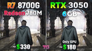 RTX 3050 6GB vs Ryzen 7 8700G Radeon 780M  Test in 8 Games [upl. by Rehpotsrik]