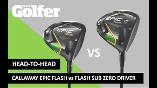 TaylorMade M5 v Callaway Epic Flash Sub Zero  Driver Test  Golf Monthly [upl. by Ahsehat]