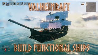 Valheim Mods 2 ValheimRAFT Mod Review Design and Build you own functioning ships [upl. by Seyler]