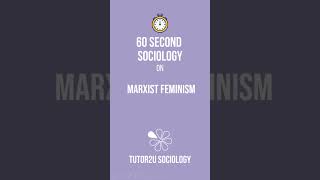 Marxist Feminism  60 Second Sociology Sociological Theory and Debates [upl. by Saihttam]