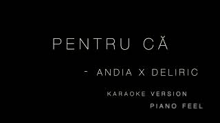 ANDIA x Deliric  Pentru că KARAOKE [upl. by Inama]