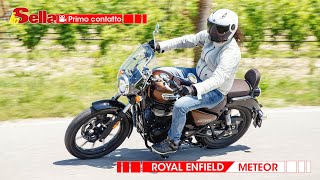 Prova Royal Enfield Meteor 350  La cruiser FACILE perfetta per cominciare [upl. by Leksehcey]