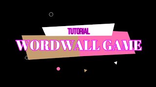 TUTORIAL WORDWALL GAME [upl. by Waylin987]