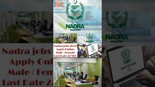 How to Apply for NADRA Jobs – Latest Openings for 2024Shortsviralnadrayoutubeshort [upl. by Adnuhsat386]