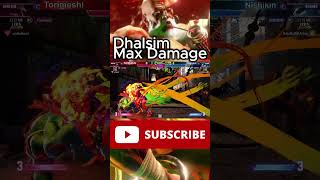 Dhalsim SF6 High Level Gameplay Combo Max Damage スト6 streetfighter sf6dhalsim [upl. by Hannahs]