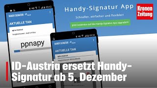 Das Ende der HandySignatur naht  kronetv NEWS [upl. by Yanaj378]