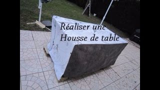 Coudre une Housse de table extérieur en recyclant deux nappes en toile cirée [upl. by Clerc]