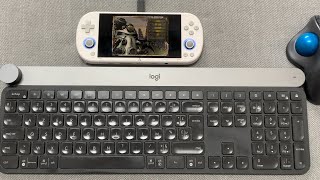 TrimUI Smart Pro  PortMaster tests with keyboard [upl. by Nue]