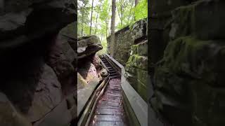 Beartown State Park boardwalk stone nature hiking roadtrip [upl. by Ellimaj]