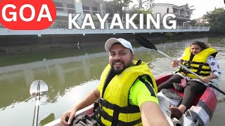 KAYAKING in BAGA GOA  Price Duration amp full details [upl. by Esiled]