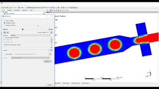 Microfluidics droplet generation demo  ANSYS Fluent [upl. by Fabian]