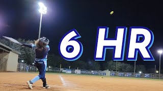 Elementary Schooler Hitting 6 Home Runs on High School Softball Field of Coral Springs Charter [upl. by Yerrot575]