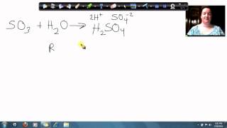 Sulfur Trioxide And Water Make Sulfuric Acid [upl. by Yrebmik]