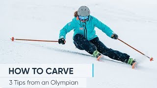 HOW TO CARVE  Ski better with these 3 TIPS [upl. by Lyndes]