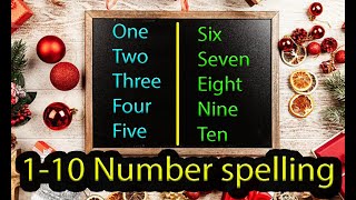 110 Number Spelling in English One to Ten Number spelling 1100 Numbers spelling  Learn 365 [upl. by Irotal855]