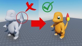 3 Erros Comuns na Hora de Exportar do Blender para o Roblox Studio E Como Evitar Eles D [upl. by Aneehsak]