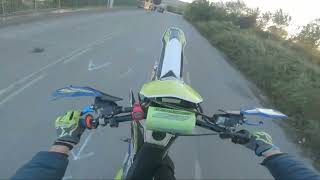 Test Sherco 125  Wheelie Pure Sound [upl. by Sumer]