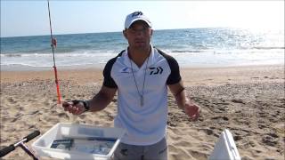 SURFCASTING HUMBERTO GACIO DAIWAHAYABUSATUTORIAL MANTENIMIENTO GUSANO AMERICANO [upl. by Anneehs535]