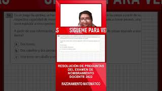 Resolución de examen de nombramiento docente 2022 [upl. by Arednaxela407]