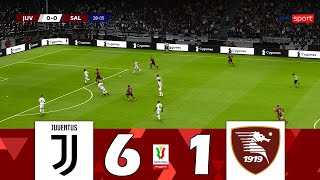 JuventusSalernitana 61  Coppa Italia 202324  Momenti salienti della partita [upl. by Ahsaei]