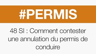 48SI  Contestation dune annulation du permis de conduire  Cabinet davocats GueguenCarroll [upl. by Rrats]