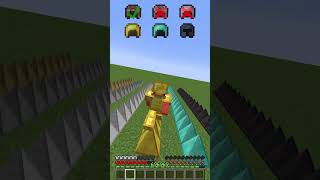 Armor Test vs Spike Challenge shorts meme minecraft [upl. by Nirrad]