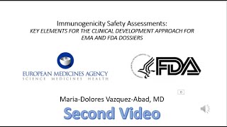 FDA EMA clinical immunogenicity safety assessments second video [upl. by Guttery73]