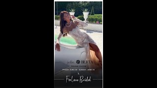 Jolie by BertaBridal  Trunk Show  June 2830 2024 at forlovebridal in LosAngeles [upl. by Brigid]