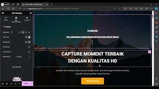 membuat landing page menggunakan elementor [upl. by Wetzel966]