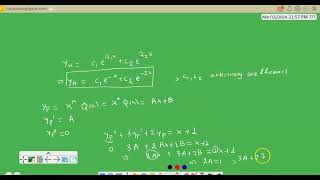 solving inhomogeneous ode example [upl. by Gilligan]