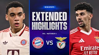 Bayern vs Benfica Extended Highlights  UCL League Phase MD 4  CBS Sports Golazo [upl. by Ioj]