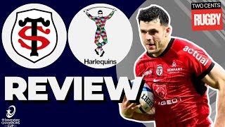 Toulouse v Harlequins Review  Champions Cup 202324 [upl. by Alleunam744]