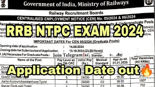 RRB NTPC Exam Short Notice Out 🔥 Online Application Date out 🔥 [upl. by Ahsieka]