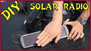 EASIEST DIY SOLAR POWERED RADIO DIY Solar Project  Homemade Off Grid SolarPowered [upl. by Chafee]